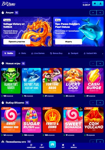 Оформление Bitzamo Casino